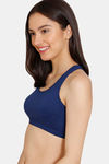 Zivame Girls Double Layered Non Wired Full Coverage Racerback Beginner Sports Bra (Pack of 2) - Multicolor — thumbnail 7